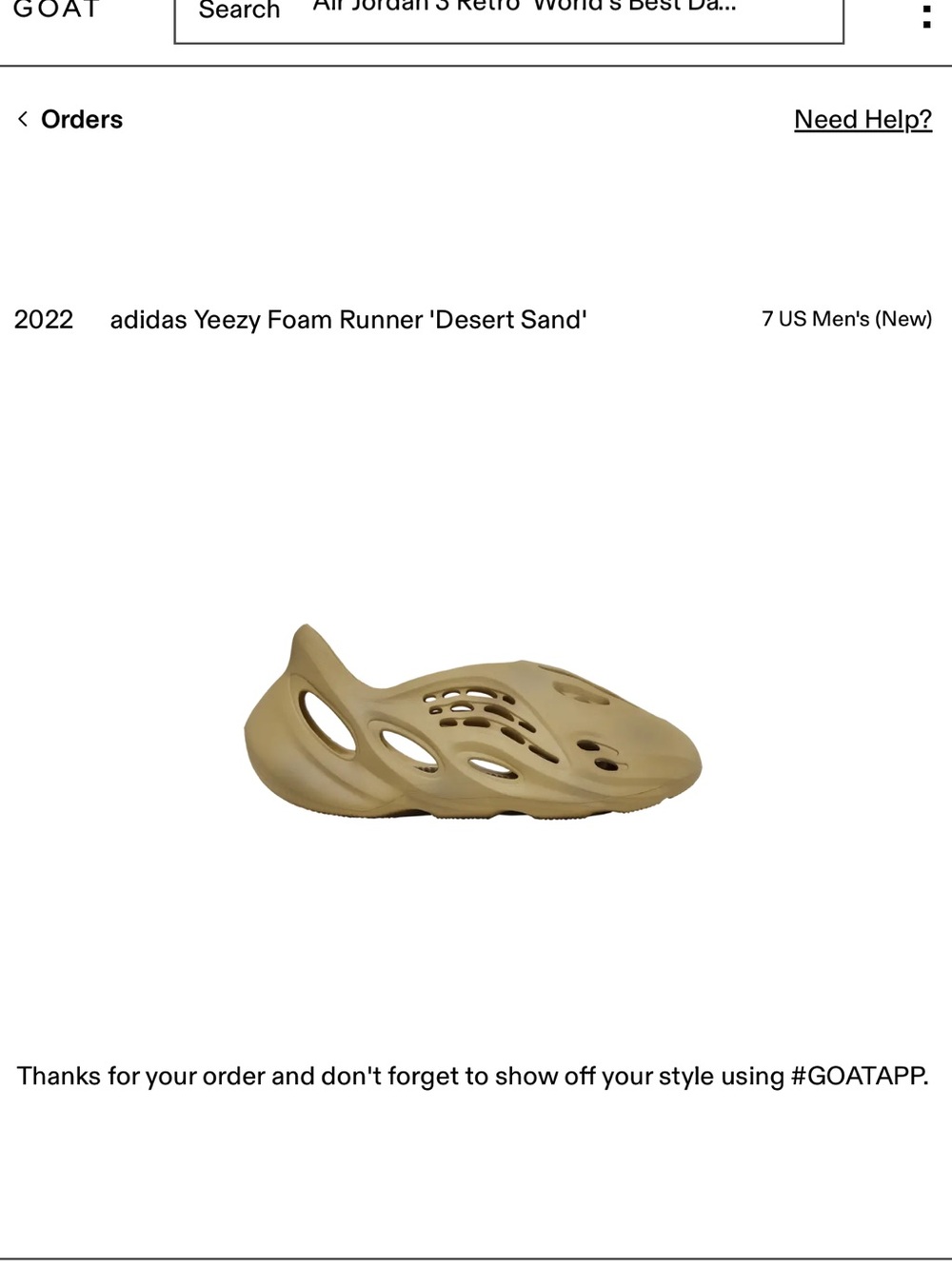 Yeezy Foam Runner Desert Sand Slip-On Clog